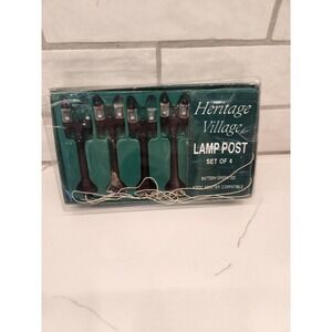 Department 56 Heritage Village Lamp Post Set Of 4 Item 5996-0